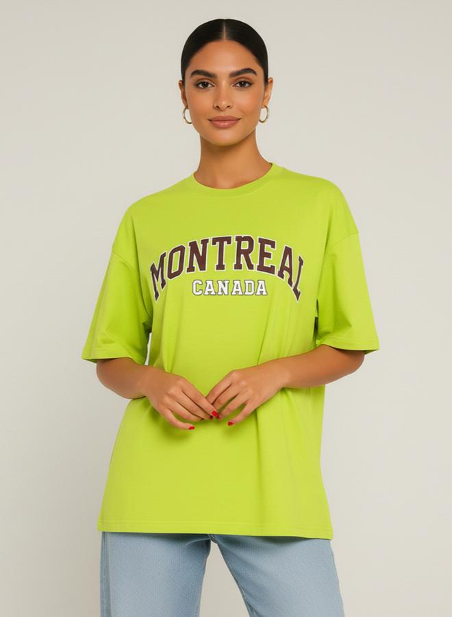 PAUSE Women Regular Fit Printed Neon T-Shirt - Image 4